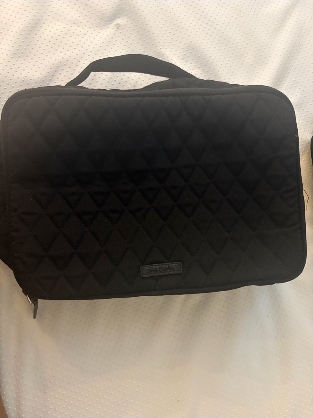 Vera Bradley Black Quilted Travel Toiletry Bag